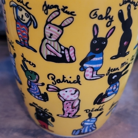 ADORABLE Petite Mugs, Unique Rabbit Pattern - Picture 7 of 11